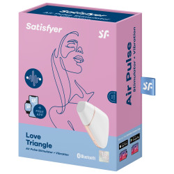 Satisfyer Stimulateur de clitoris connecté Love Triangle Satisfyer Blanc
